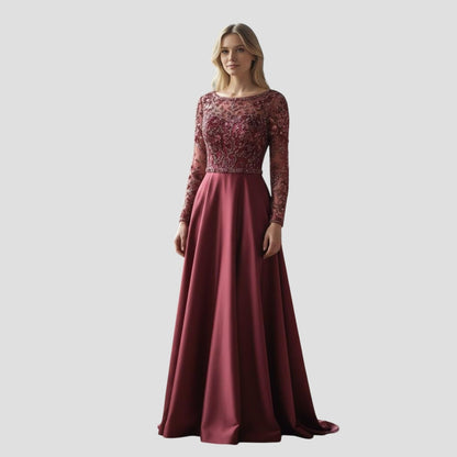 Garnet Gown: A Slice of Glamour with a Side of Drama