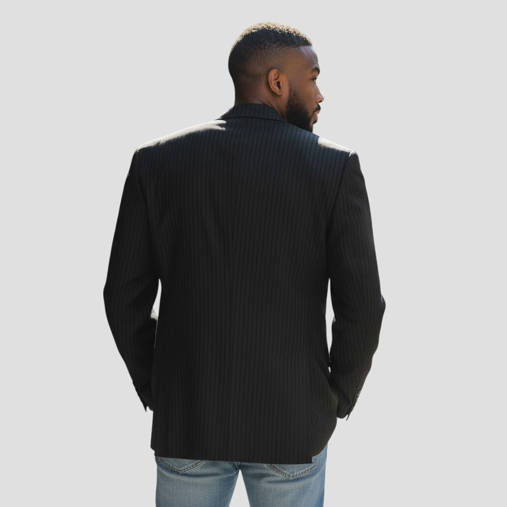Pinstripe Power Play Blazer: Elevate Your Authority Game