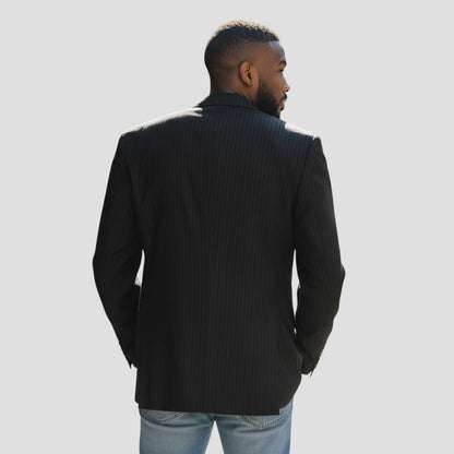 Pinstripe Power Play Blazer: Elevate Your Authority Game