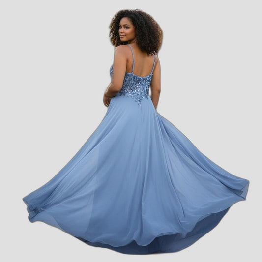 Whirlwind Charm A-Line Evening Gown