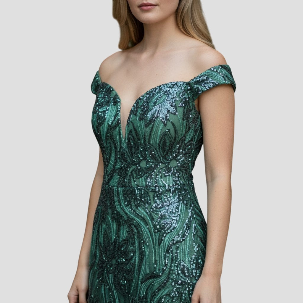Enchanted Evening Gown with a Twist