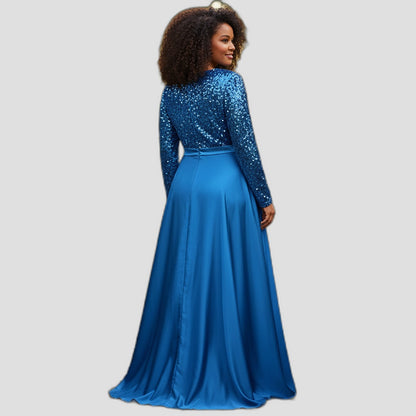 Sparkle & Shine: The Blue Diva Evening Dress