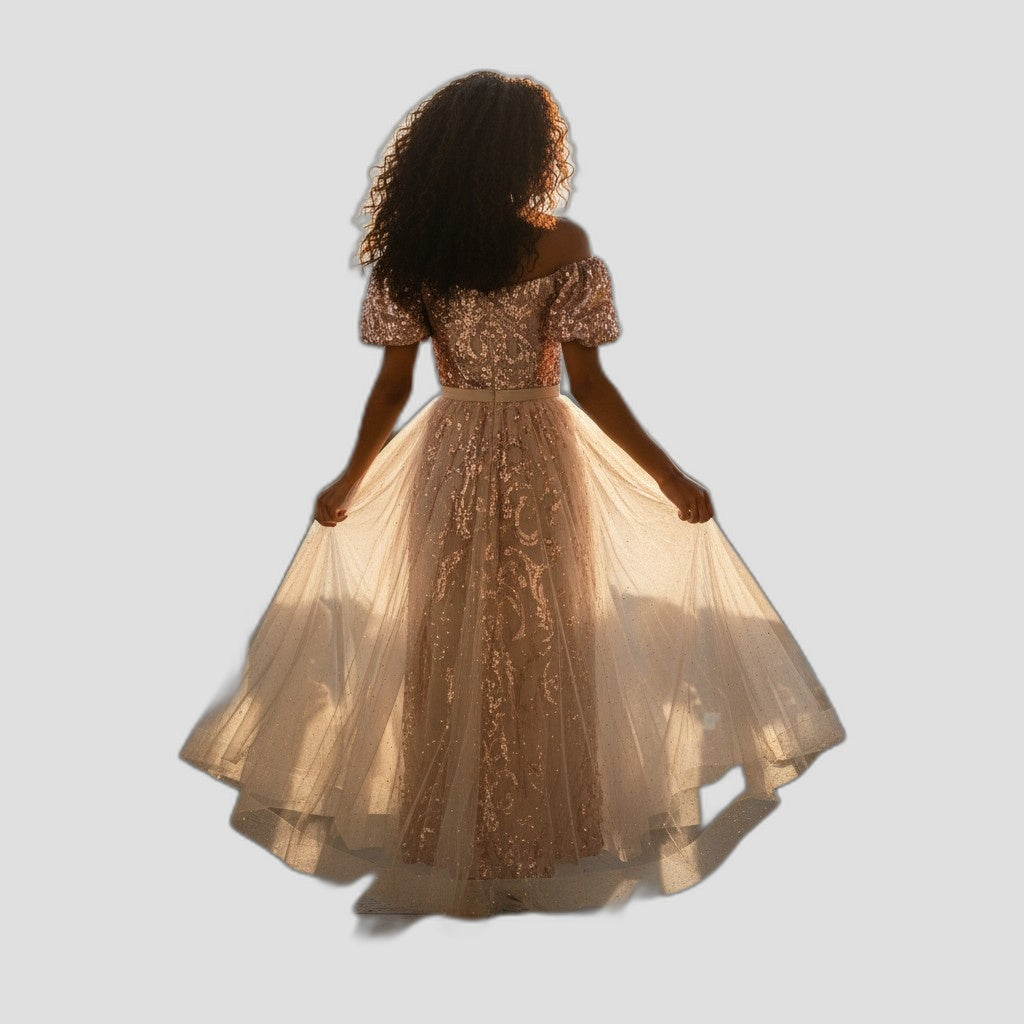 Glamorous Sequined Stunner!  Walk In Confidence...