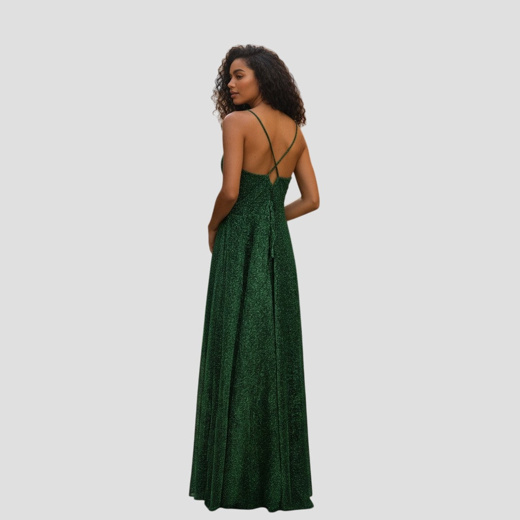 Shimmering Emerald Dream: The Dress that Dazzles!