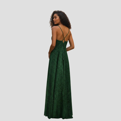 Shimmering Emerald Dream: The Dress that Dazzles!