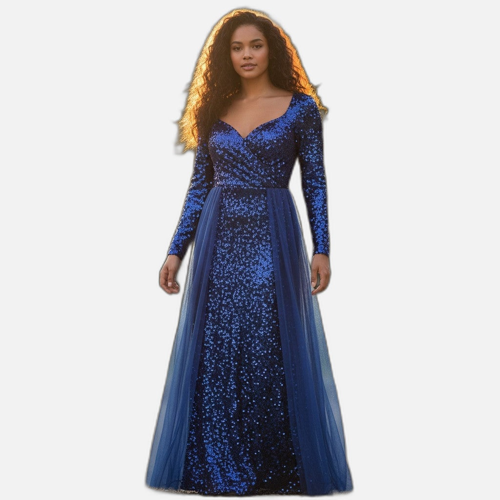 Sparkle Like You Mean It: Sequin Long Sleeve Dress