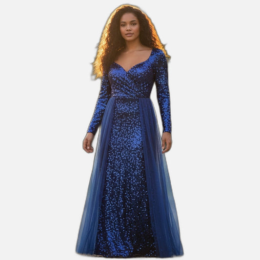 Sparkle Like You Mean It: Sequin Long Sleeve Dress