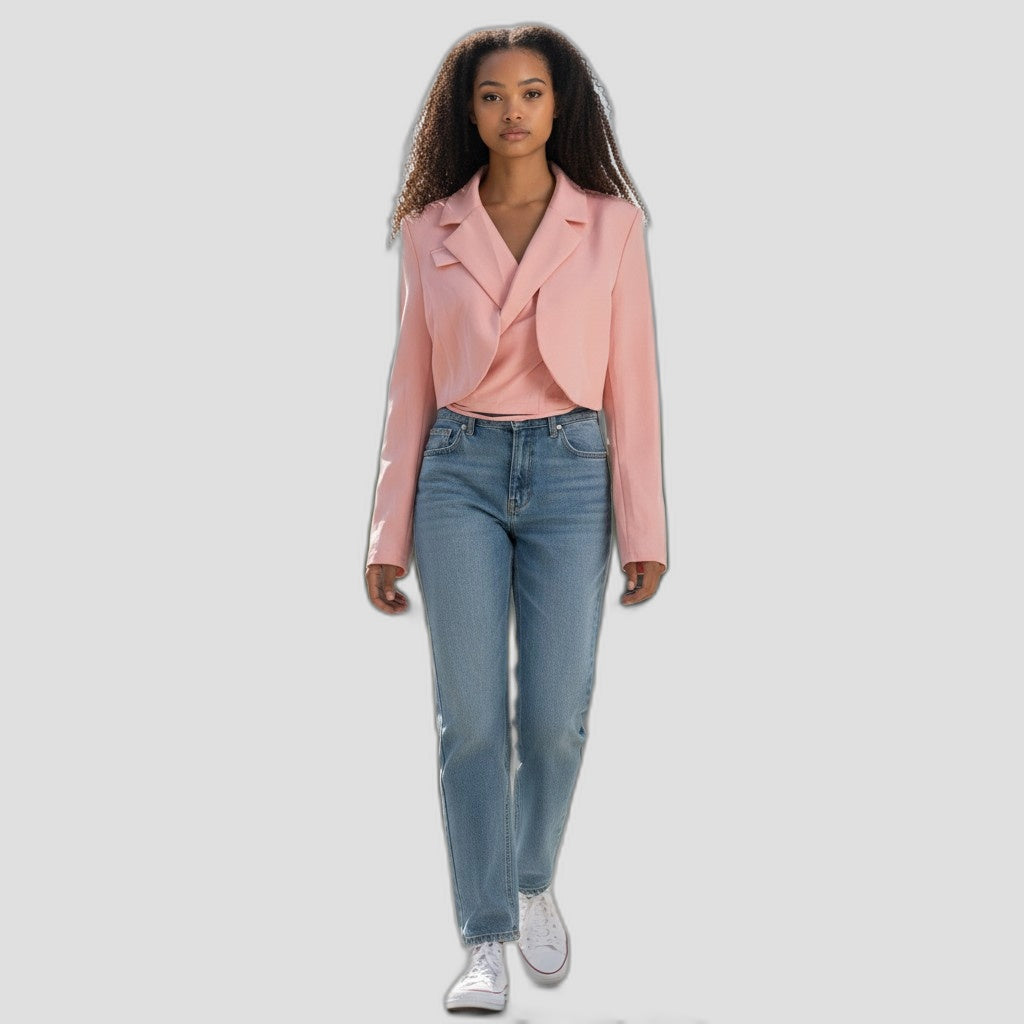 Chic Cropped Blazer for the Bold and Stylish