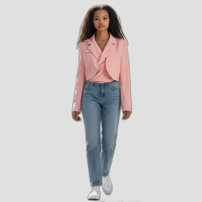 Chic Cropped Blazer for the Bold and Stylish
