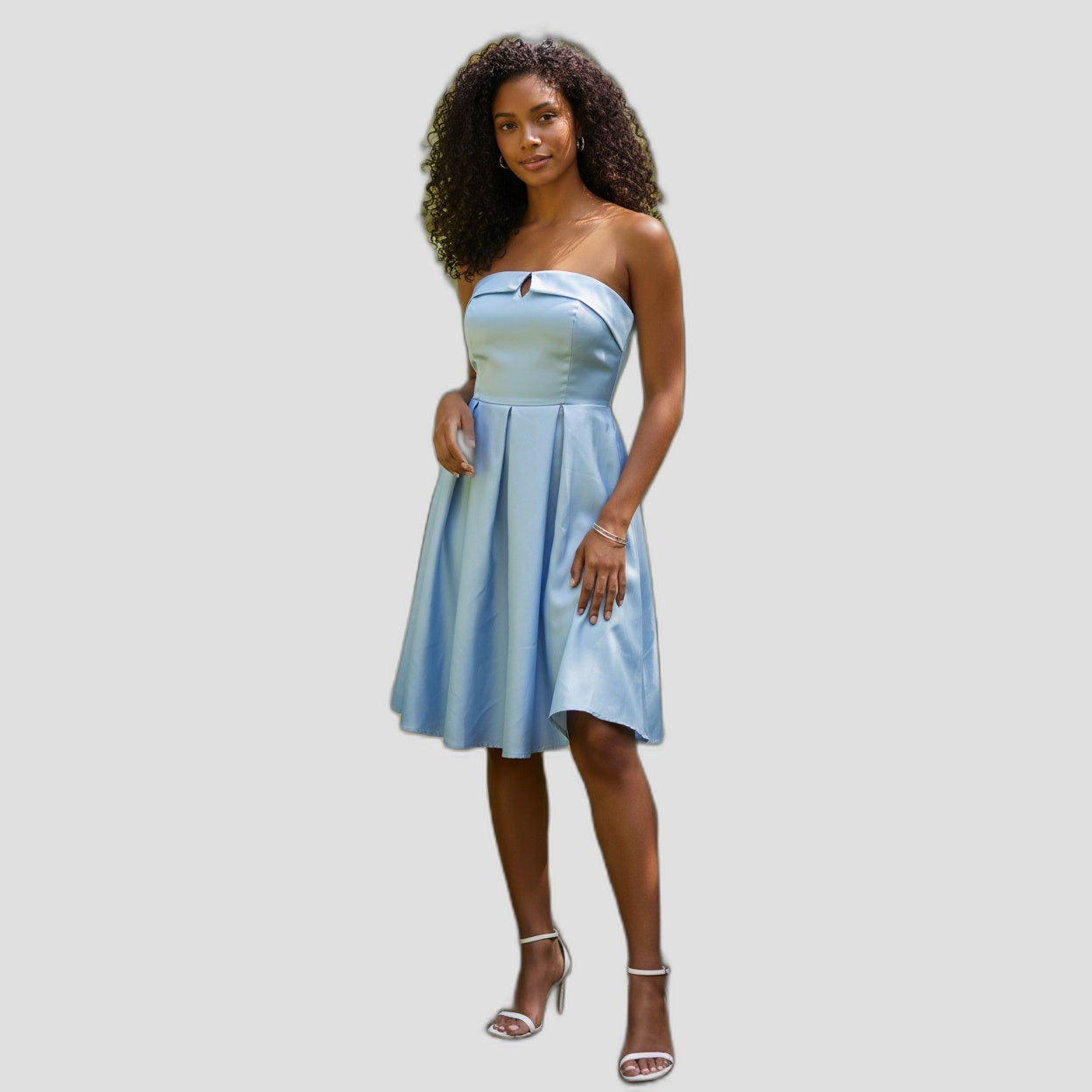 Sky-High Dreams Strapless A-Line Dress