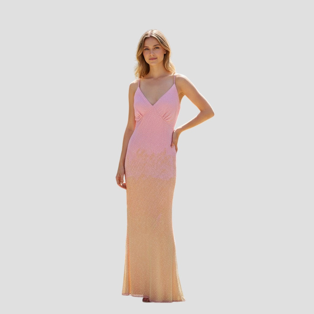 Sunset Dreams Sequin Maxi Dress – Shine Right into Dusk!