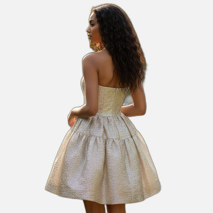 Glistening Dreams Strapless Cocktail Dress