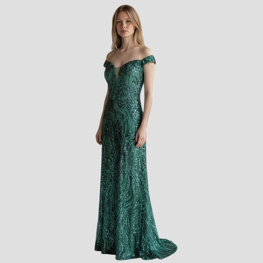 Enchanted Evening Gown with a Twist