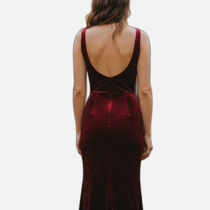 Velvet Vixen: The Berry Divine Evening Gown