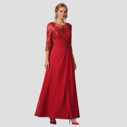 Dazzling Red Lace Glam Dress for Unforgettable Evenings