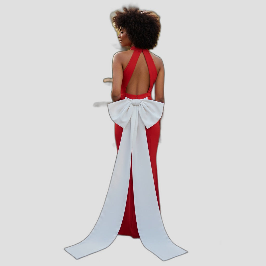 Crimson Couture: The Show-Stopping Siren Gown