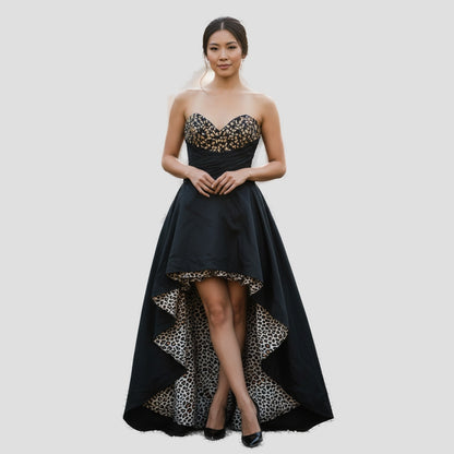 Dazzling Black Embellished Mini Dress for Sizzling Nights
