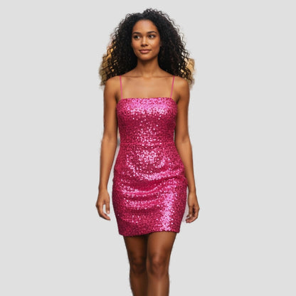 Sparkly Sequin Knee-Length Dress - Party Like You Mean It!