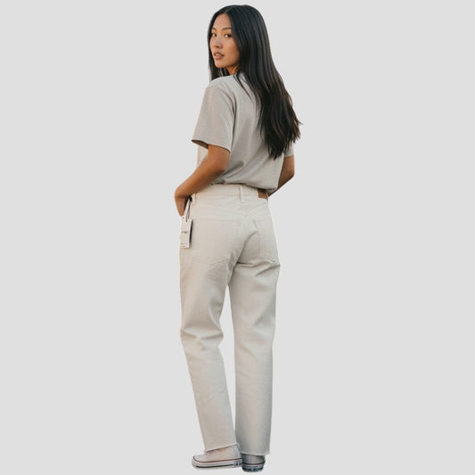 Classic Creamy White Women's Jeans - The Pants That Whisper Style