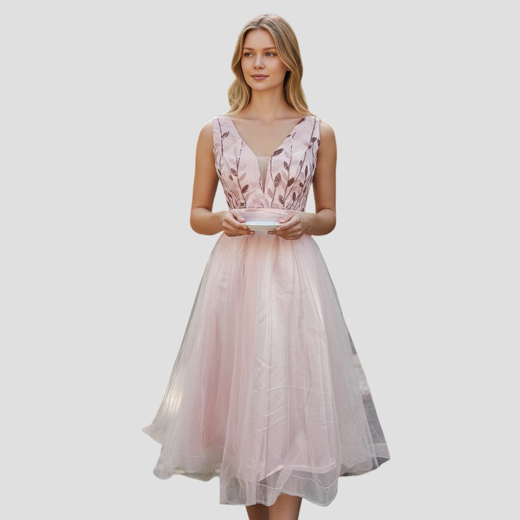 Blush Blossom Party Dress: Dance Like Everyone's Watching