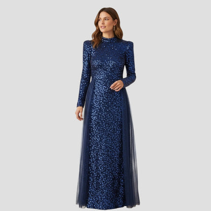 Dazzling Midnight Stardust Gown