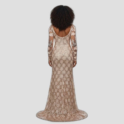 Glimmering Gold Goddess Gown - Shine On and Stand Out!
