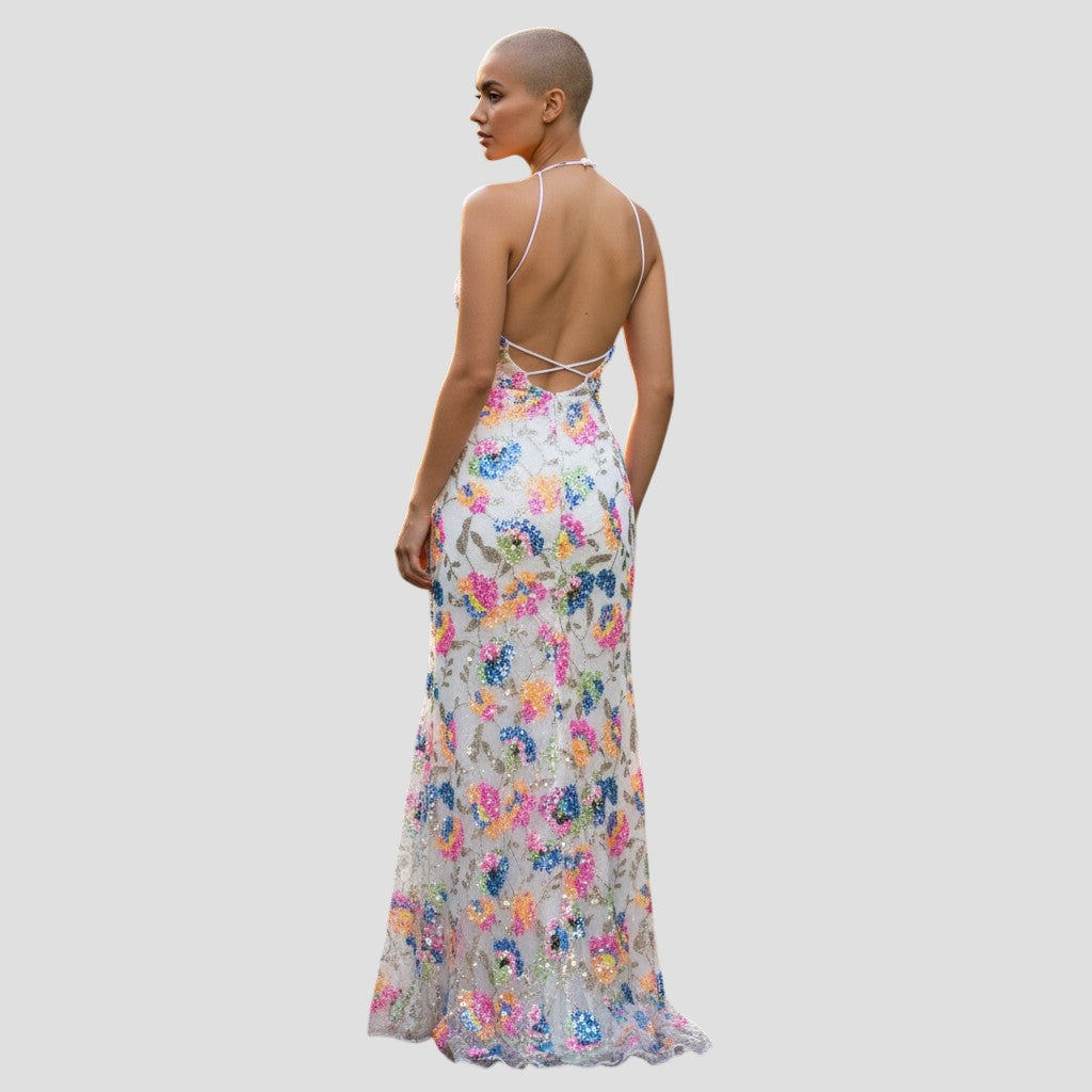 Floral Fiesta Maxi Dress: Unleash Your Inner Flower Power! Pre-Loved