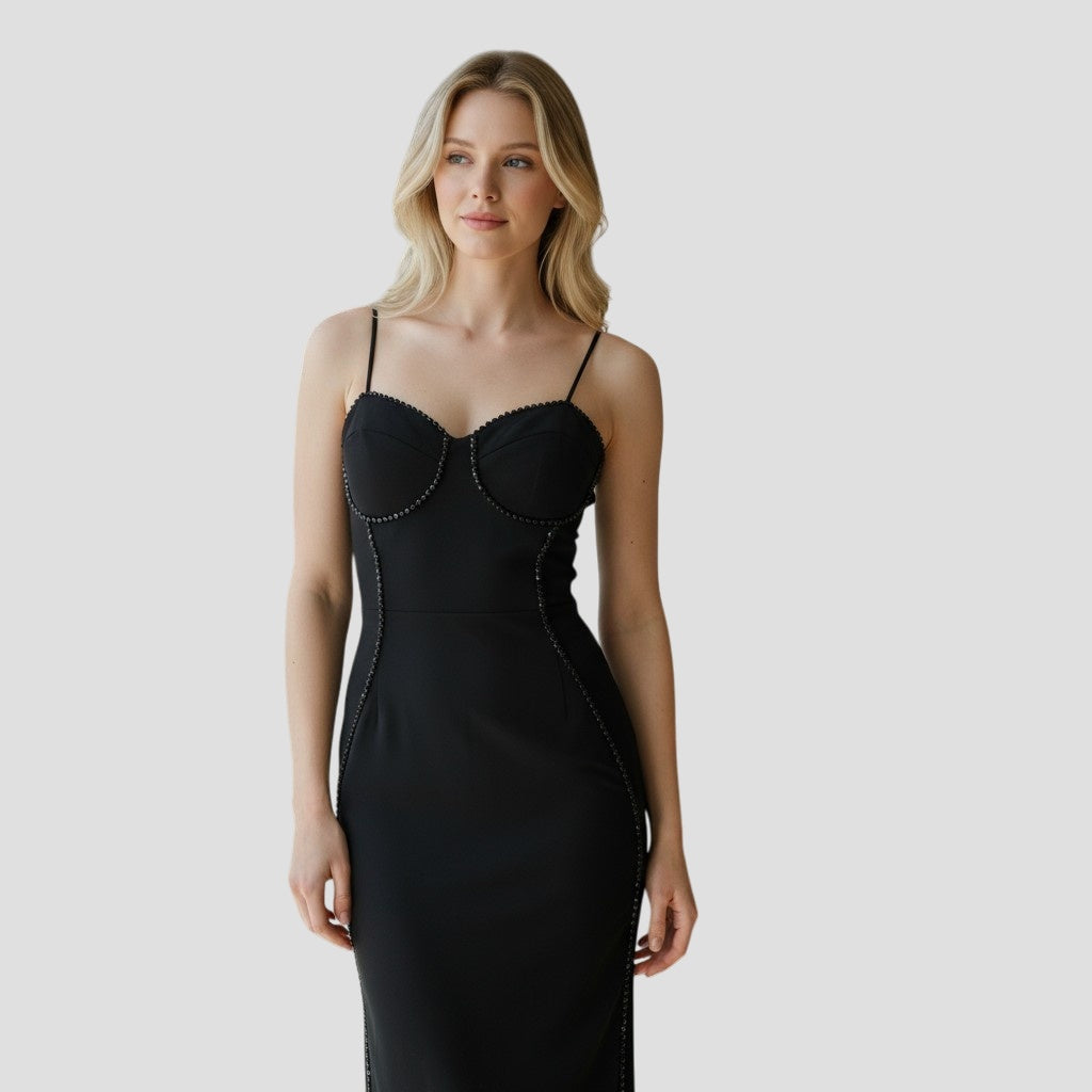 Sleek Siren Black Dress: Dare to Dazzle!