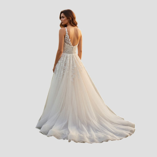 Whimsical Lace Dreams: The One-Shoulder Wonder Gown