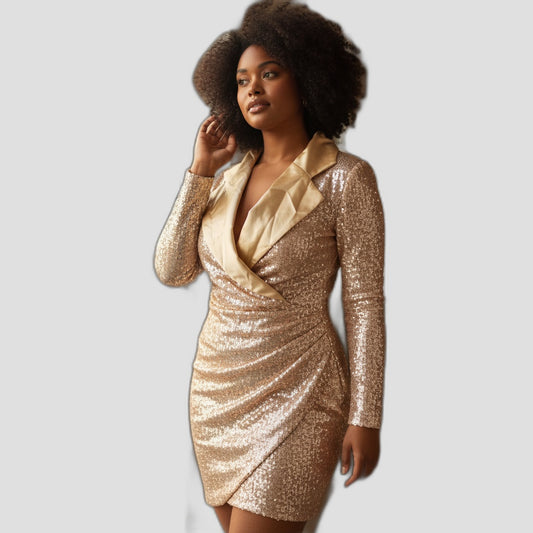 Gleam Queen Sequin Dress: Dazzle Like It's 1999