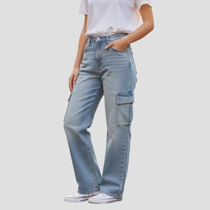 Women's Cargo Jeans - Dreams with Pockets Galore