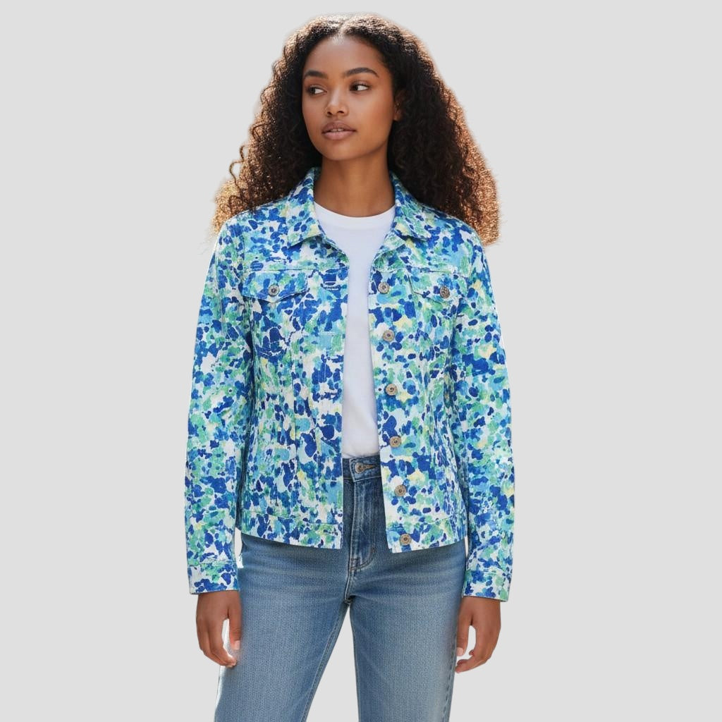 Floral Fiesta Women's Casual Jacket - Button Up Your Style!