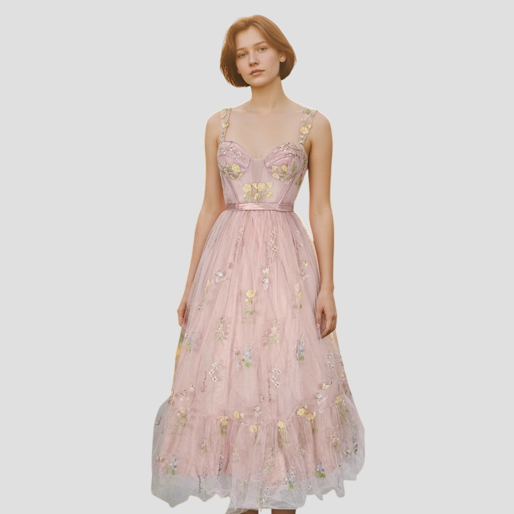 Petal Perfection: The Dreamy Floral Tulle Dress