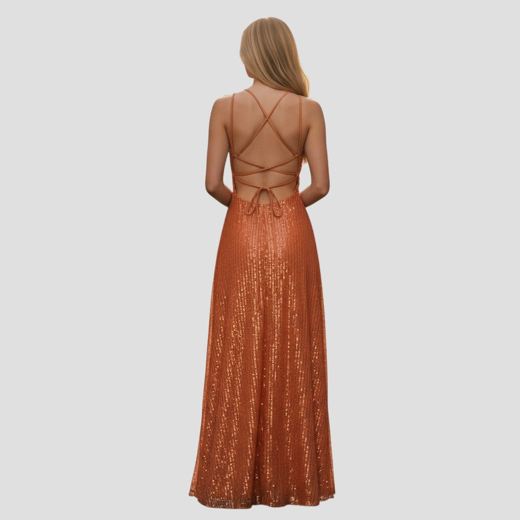 Sunset Sparkle Slip Dress: Shine Bright Like the Evening