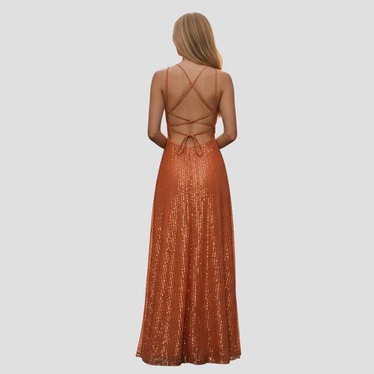 Sunset Sparkle Slip Dress: Shine Bright Like the Evening