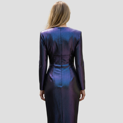 Luxe Turn-Up the Night Midi Dress: Shine Like the Stars!