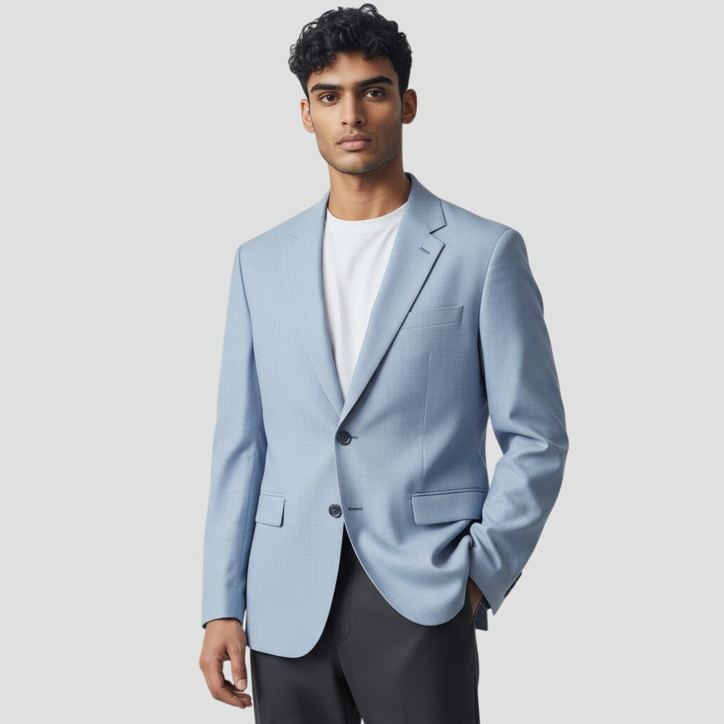 Sky's the Limit Chic Light Blue Blazer