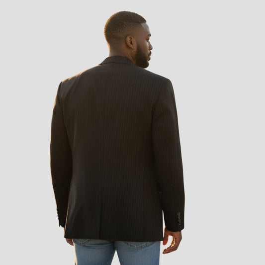 Pinstripe Power Play Blazer: Elevate Your Authority Game
