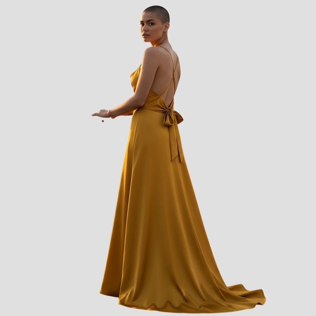 Golden Hour Elegance: The Satin Slip Dress