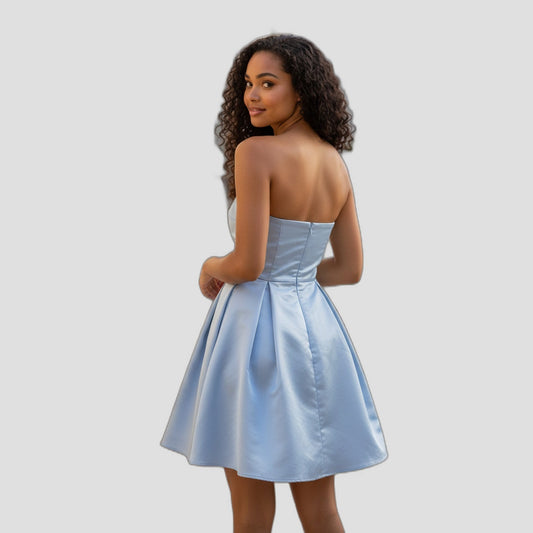 Sky-High Dreams Strapless A-Line Dress