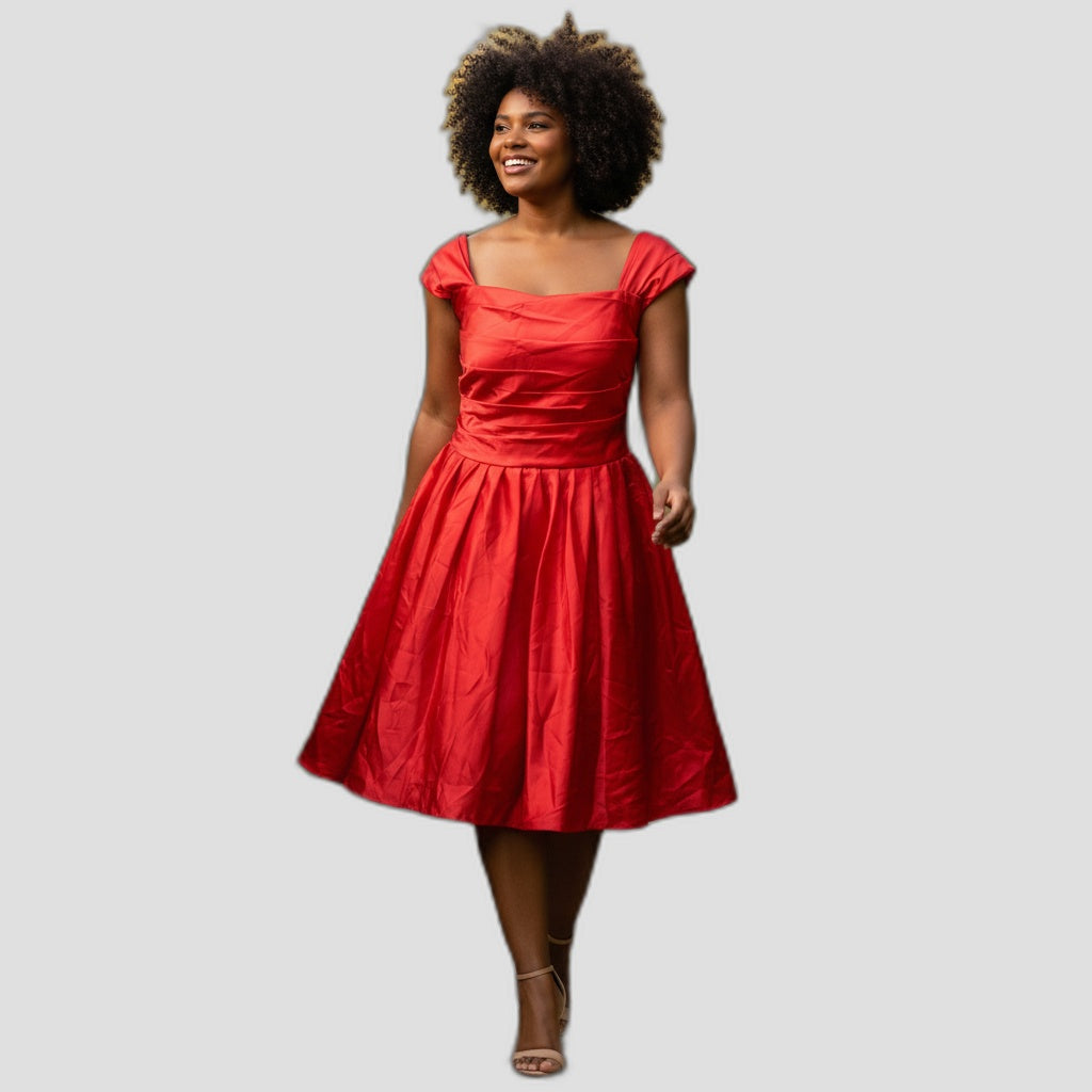 Sizzling Siren Satin Dress: Turn Heads and Hearts!