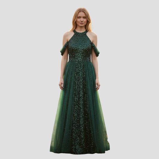 Envy-Inducing Emerald Sparkle Gown