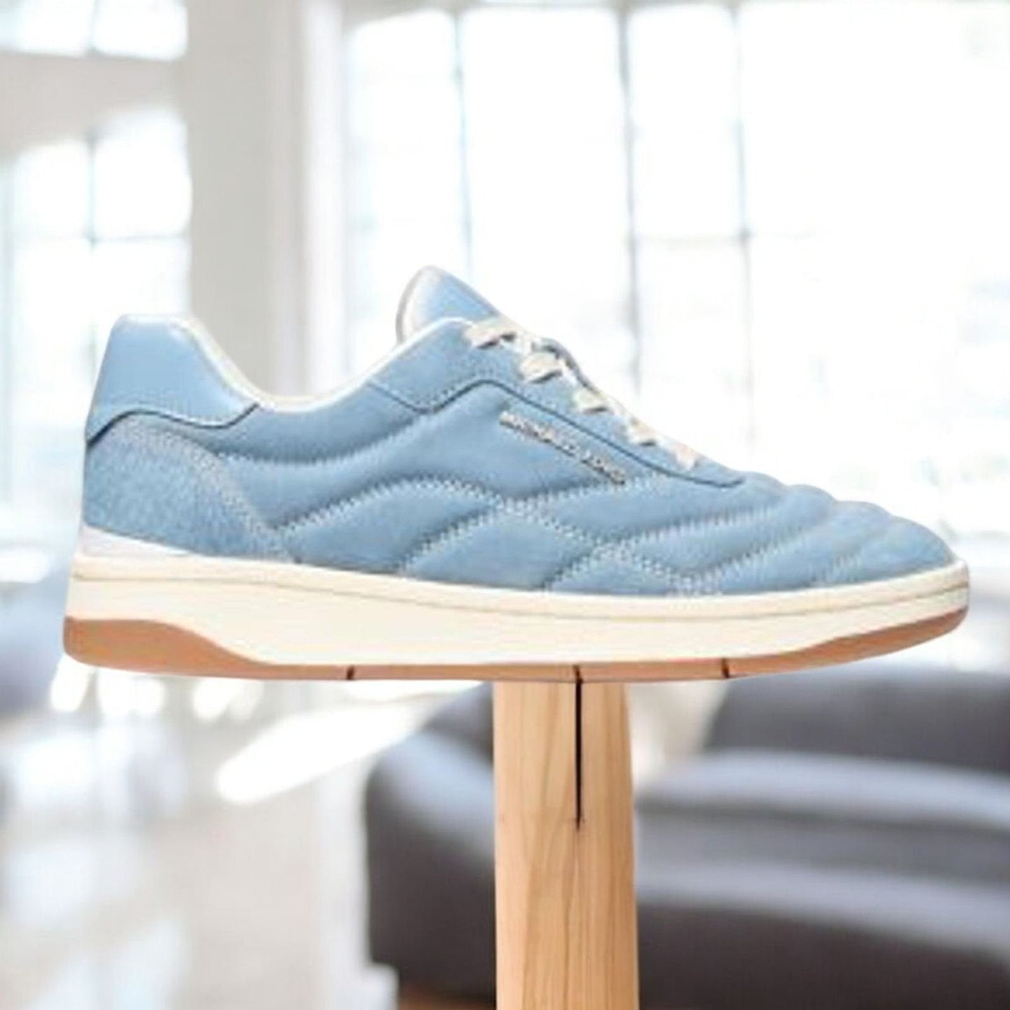 Pia Quilted Suede Trainer