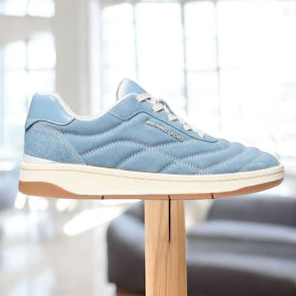 Pia Quilted Suede Trainer