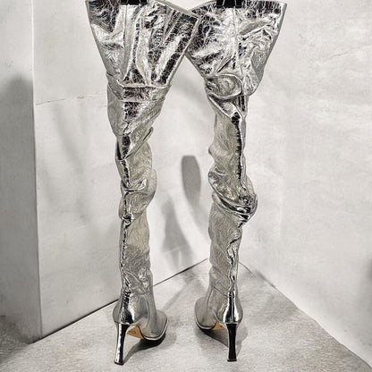 Glamour Thigh-High Boots - Shine Like You Mean It!.5