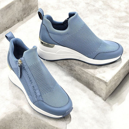 Willis Knit Trainer Wedge Sneakers
