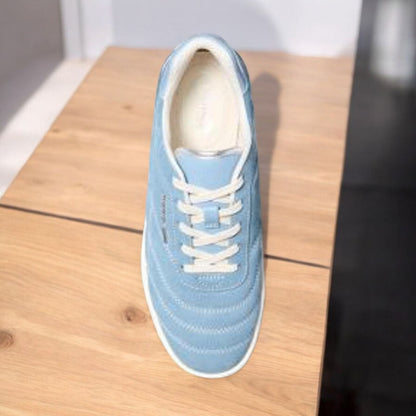 Pia Quilted Suede Trainer
