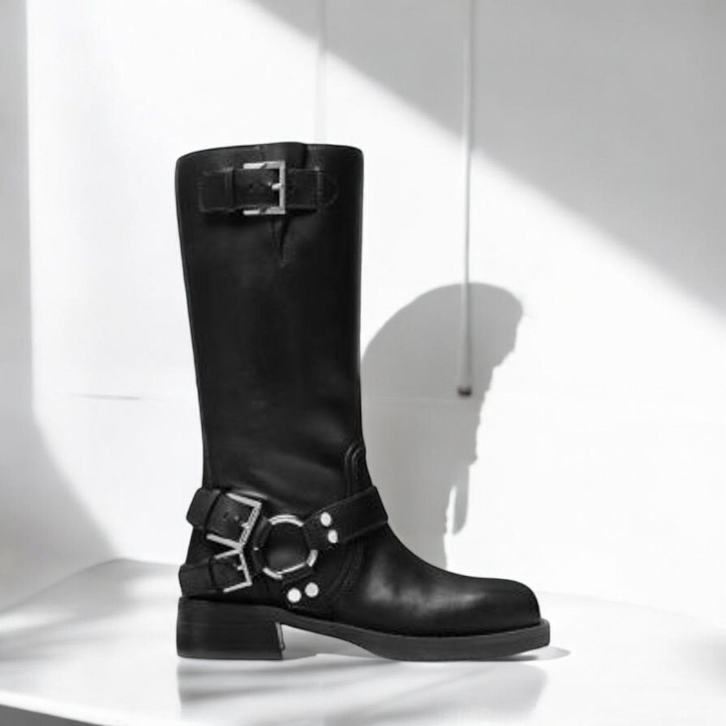 Crosby Leather Moto Boot
