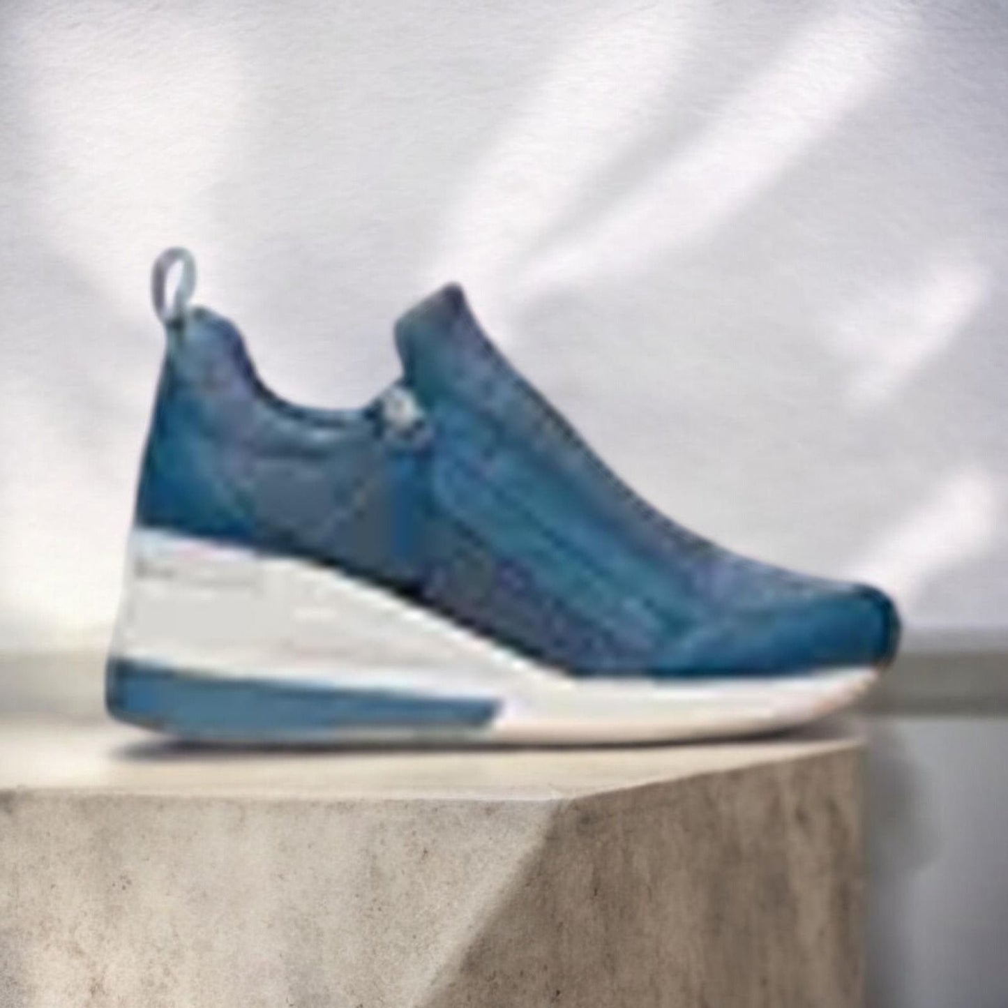 Willis Knit Trainer Wedge Sneakers