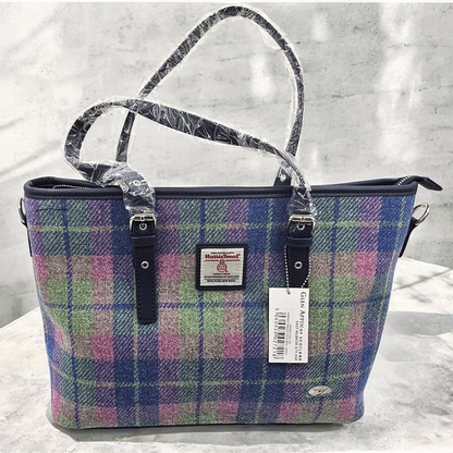 Glen Affric Harris Tweed Check Tote Bag - Colorful & Classy!